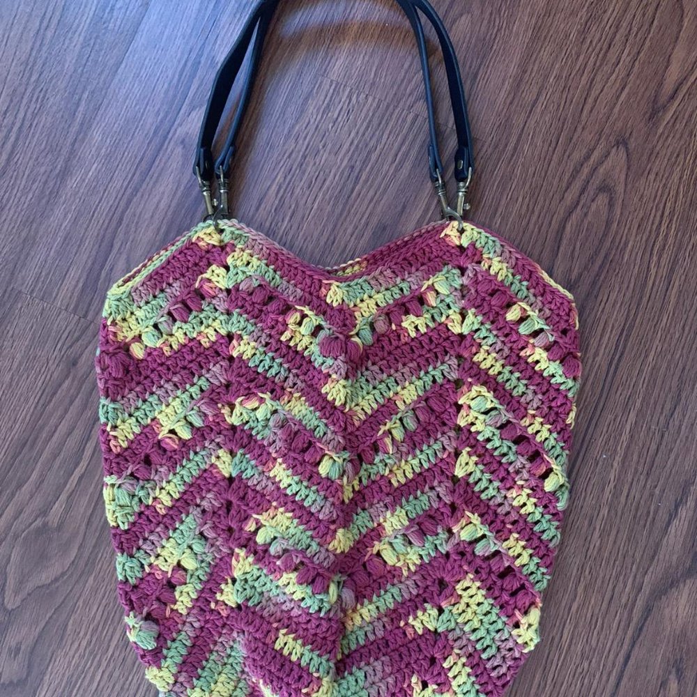 *NEW* Handmade Cotton Yarn Crochet Shoulder Bag